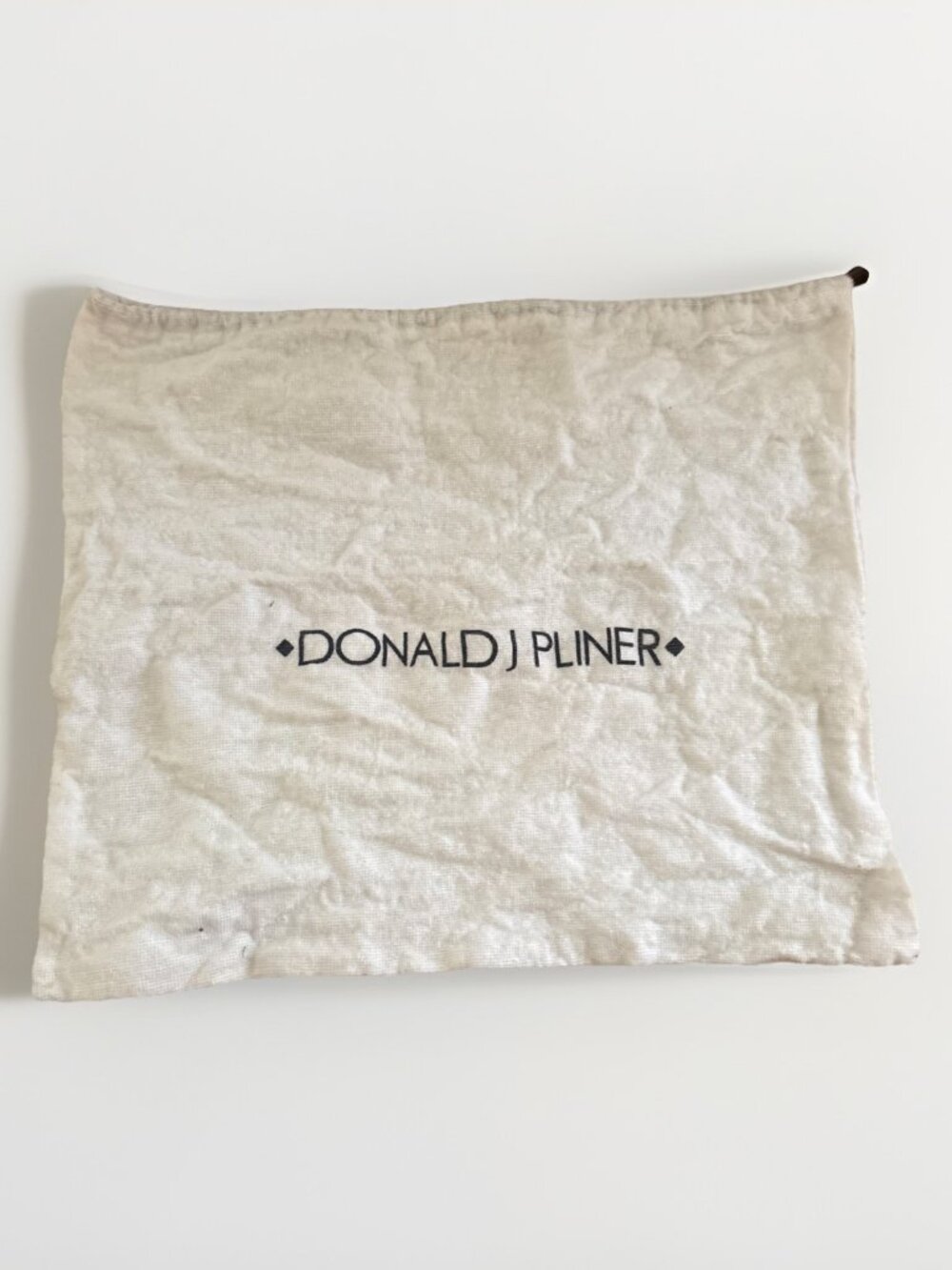 DONALD J PLINER Large Drawstring Logo Dust Bag - 15.5” x 12”